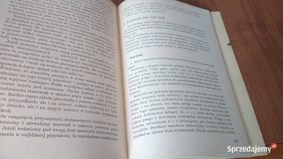 O nauczaniu matematyki w klasie VIII szkoły