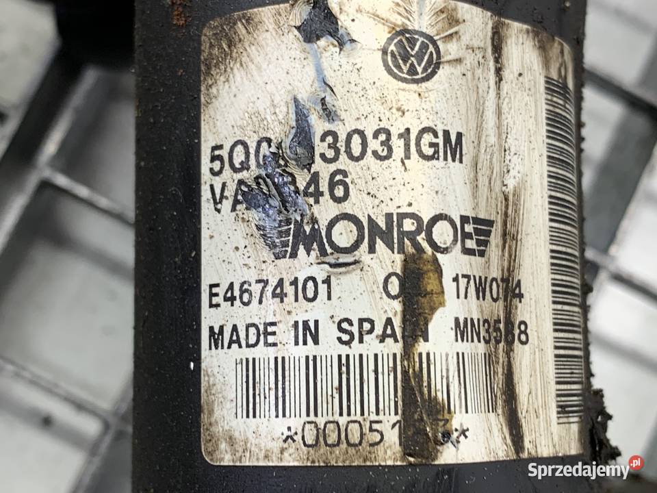 AMORTYZATOR LEWY PRZÓD ZE SPRĘŻYNĄ VW TOURAN 18 podkarpackie