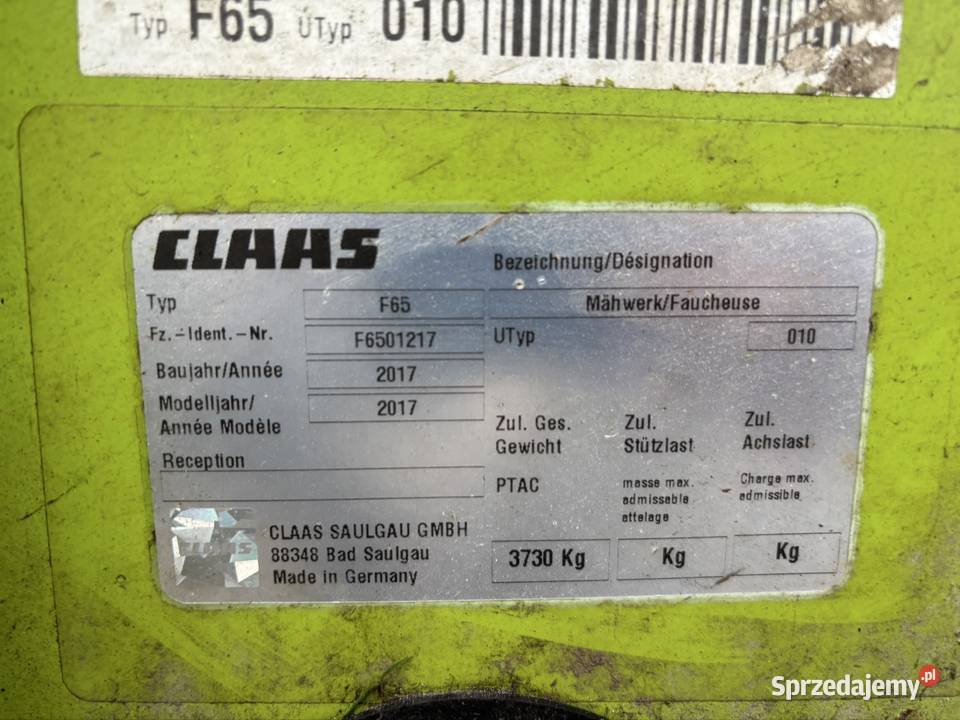 Kosiarka dyskowa motyl Claas Disco 9200 C AS