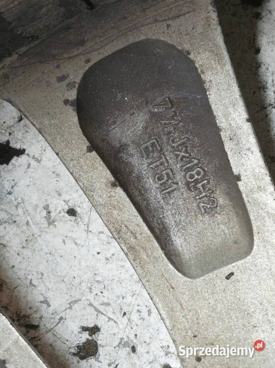 FELGA ALUMINIOWA R18 5X112 ET51 OC57MM 75JX18H2