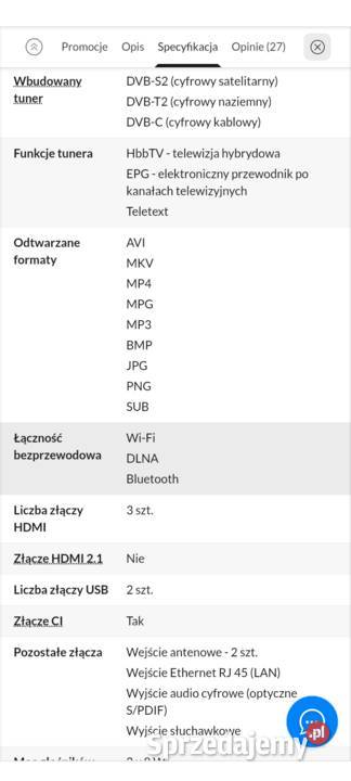 Telewizor TCL 50p610 łódzkie