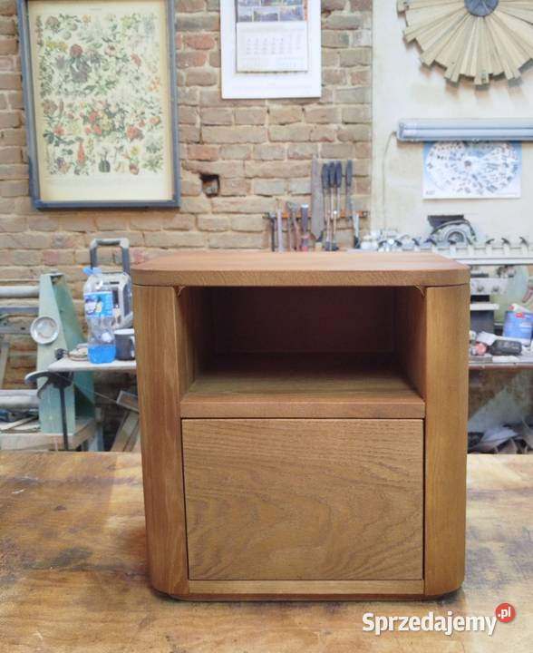 Stolik nocny dębowy Nocne Postolice