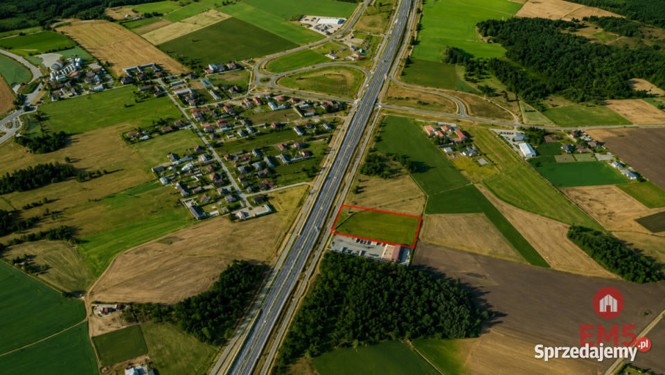 Działka 5507m2 Rzędziany handlowo-usługowa