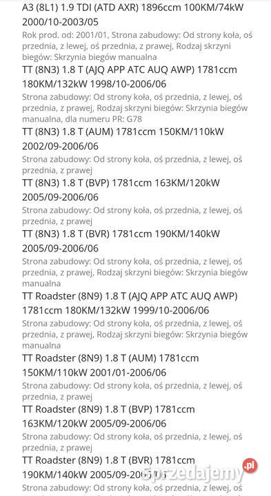Lobro 302963 Zestaw przegubu seat Audi Skoda Pozostałe lubelskie Biszcza