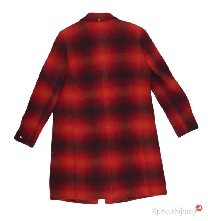 Płaszcz Tommy Hilfiger damski Wool Blend Check śląskie Tarnowskie Góry