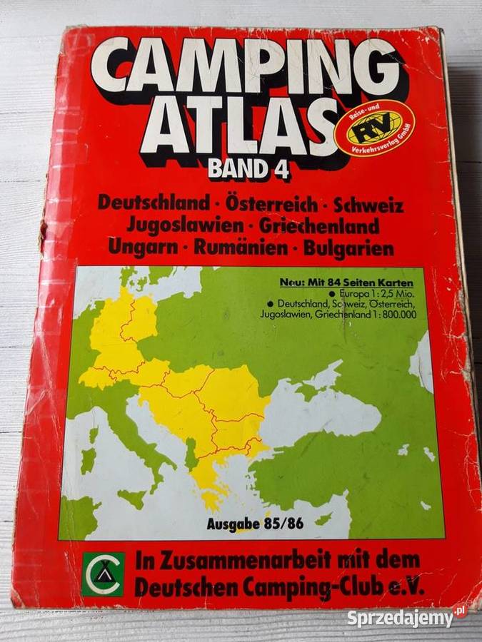 Camping Atlas Ausgabe 19851986 kolekcjonerski Bielsko-Biała