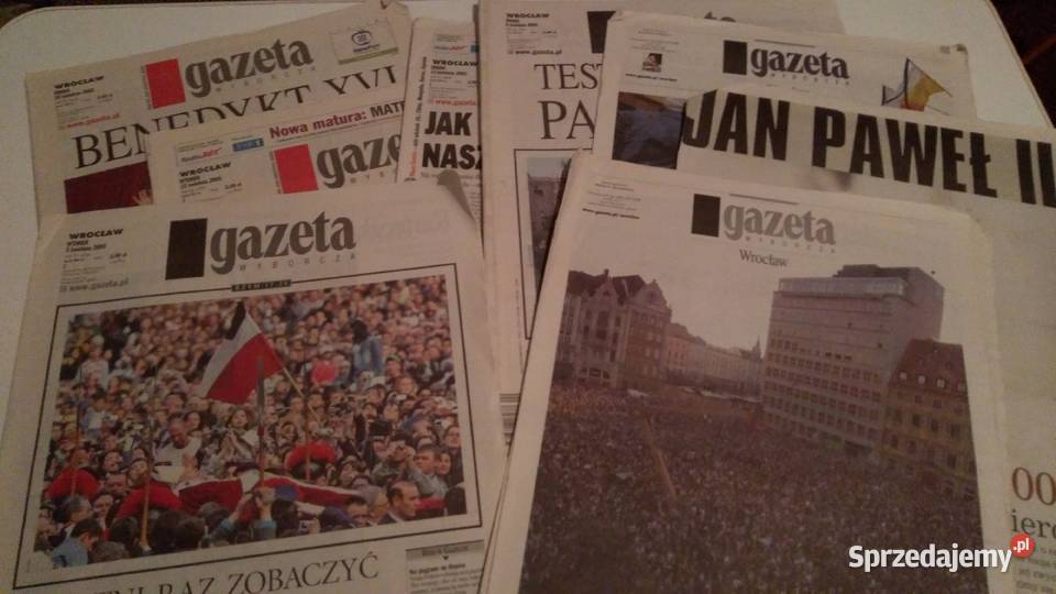 Jan Paweł II gazety kolekcje religia papież Wrocław