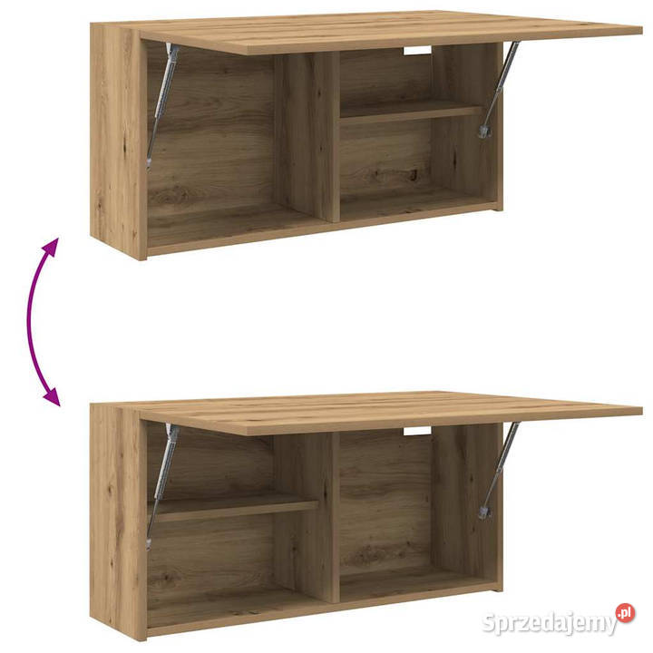 Wisząca szafka łazienkowa dąb artisan 80x25x40 Warszawa