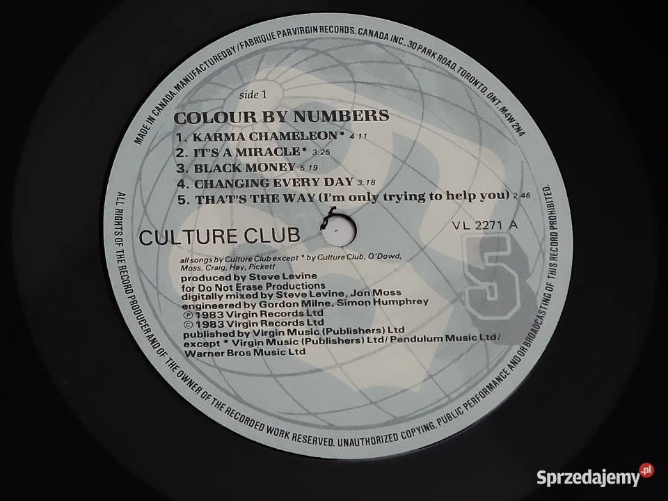 Winyl Culture Club Colour by Numbers 1983 Boy Biłgoraj