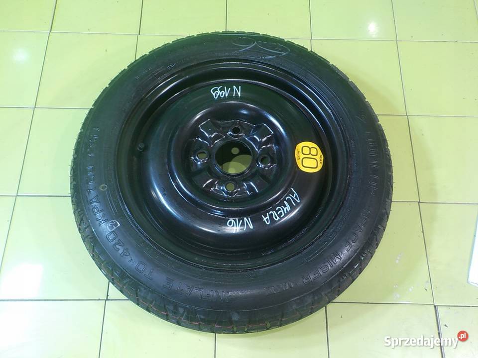 NISSAN ALMERA N16 kolo dojazdowe 1358015 4x1143 Średnica 15" Suków