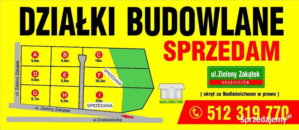 Sprzedam działki budowlane w Hrubieszowie Hrubieszów