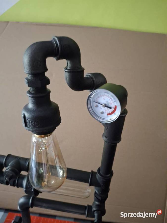 Lampa loft czarny mat łódzkie