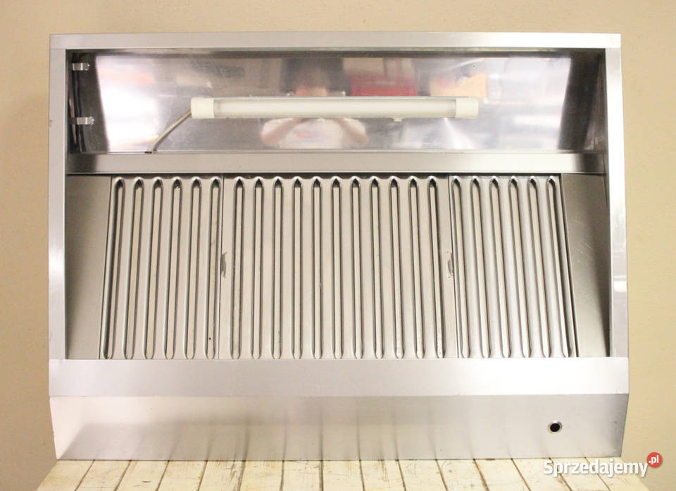 Okap nierdzewny przyścienny 120 x 90 FILTRY