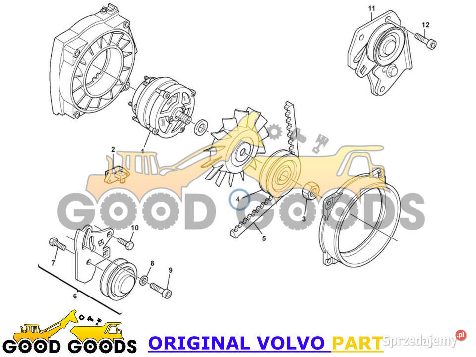 VOLVO KOŁO PASOWE L30B 17439260 15053505