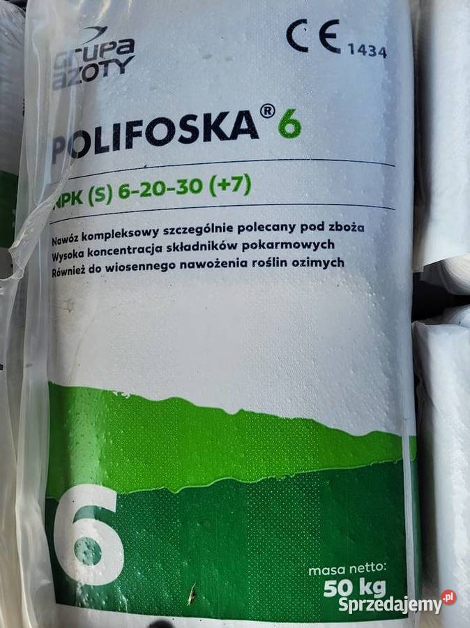 Polifoska 6 NPKS 62030 7 Grupa Azoty 50 Nawóz Liszki sprzedam