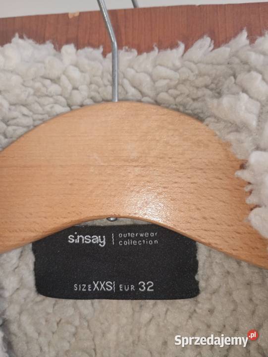 kurtka Sinsay XXS32 brązowa ocieplana dziewczynka
