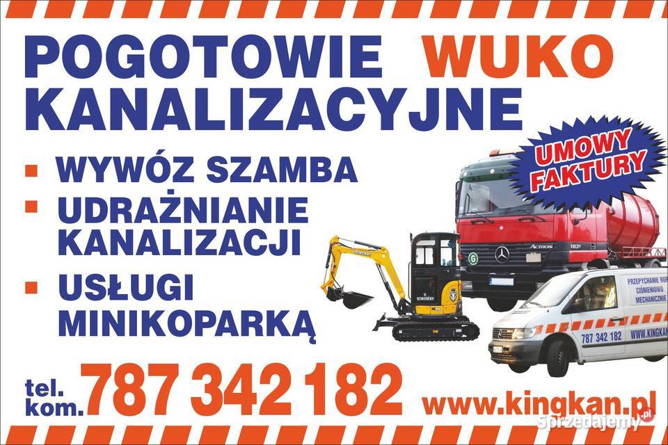 udrażnianie kanalizacji domowej i przemysłowej Wyszków usługa