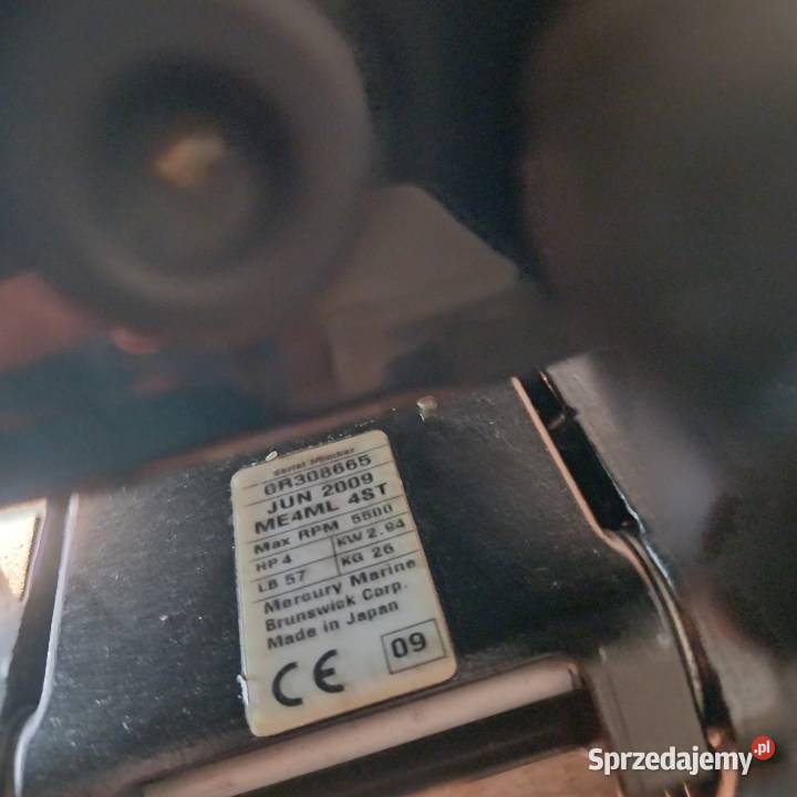 Mercury 4 FourStroke nowy nigdy nie pływał kujawsko-pomorskie Żnin