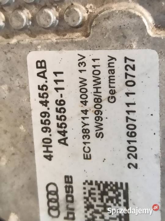 AUDI A8 CHŁODNICE D4 LIFT PAS PRZEDNI CHŁODNICE osobowe