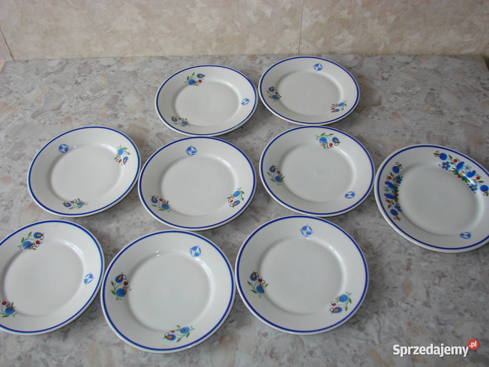 Lubiana wzór kaszubski talerz PRL Pruszcz Gdański