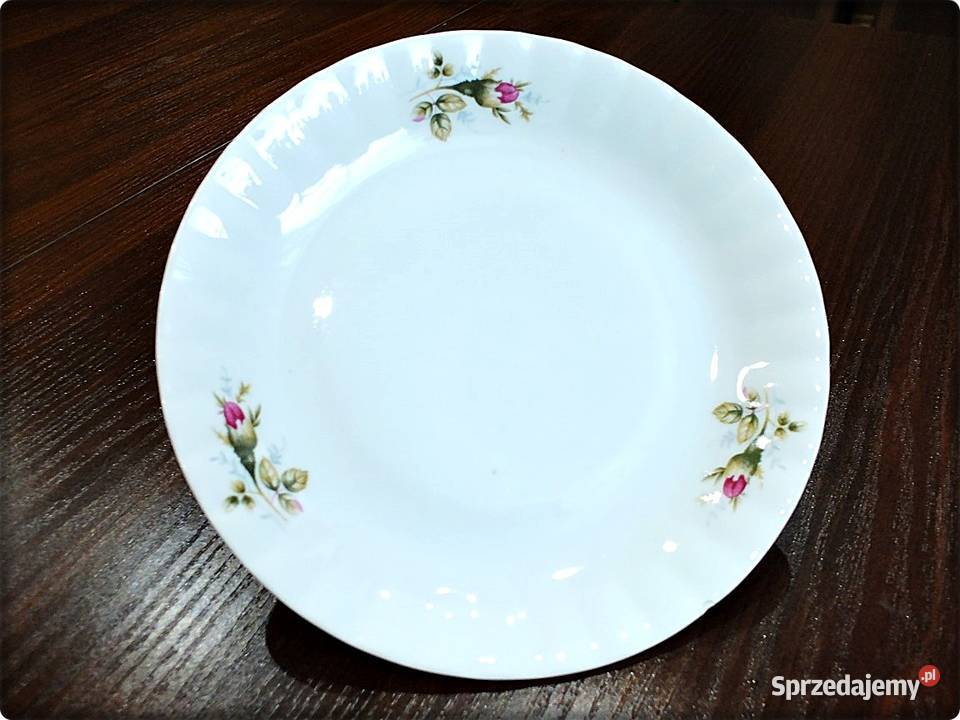 Talerz Talerzyk deserowy 165 Fabryka Porcelany biały lubuskie Żary
