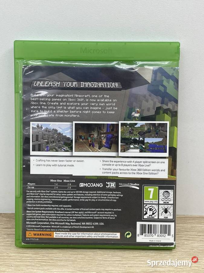 GRA NA XBOXA ONA MINECRAFT Gdańsk