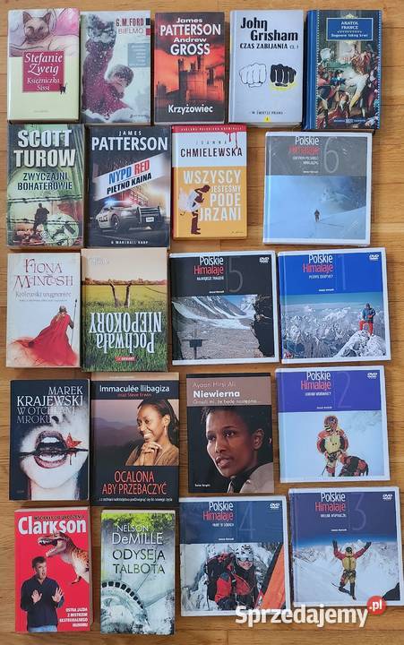 Zestaw 44 książek różnych autorów Warszawa