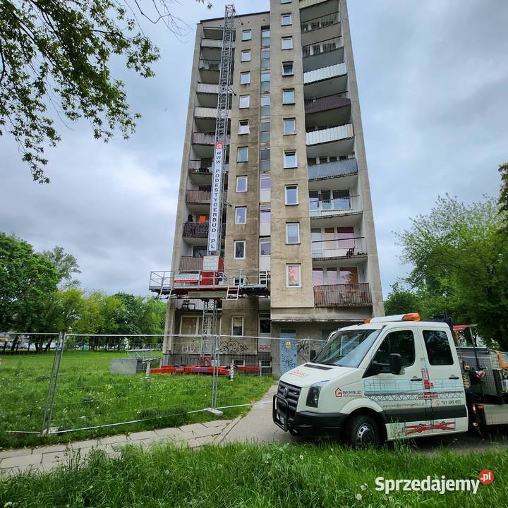 Podest Masztowy Platforma Robocza Scanclimber Wykonanie ociepleń i izolacji Poznań