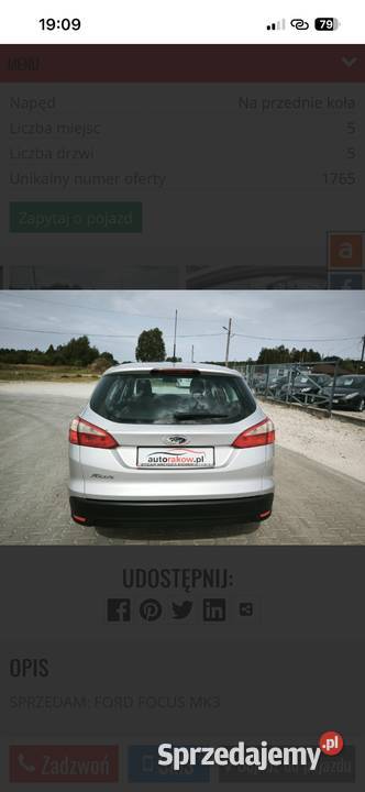 Ford Focus świętokrzyskie Staszów