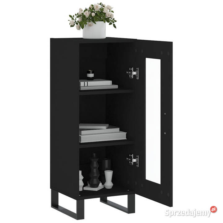 Szafka czarna 345x34x90 materiał drewnopochodny mazowieckie