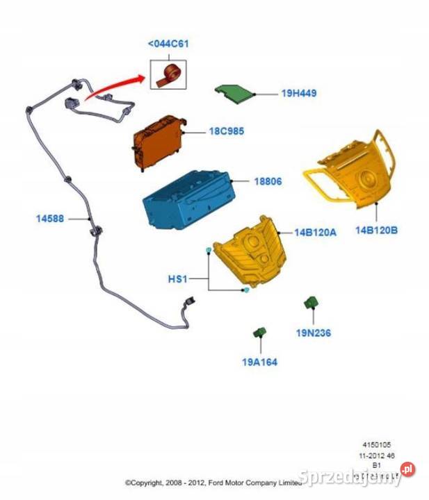 WYŚWIETLACZ FORD FIESTA 0812 1619296