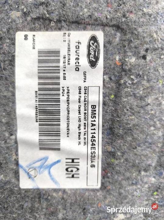 WYKŁADZINA DYWAN WNĘTRZA FORD FOCUS MK3 LIFT sprzedam