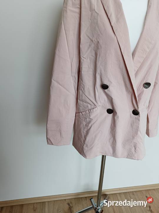 Damski Żakiet Marynarka VILA Różowy Dwurzędowy