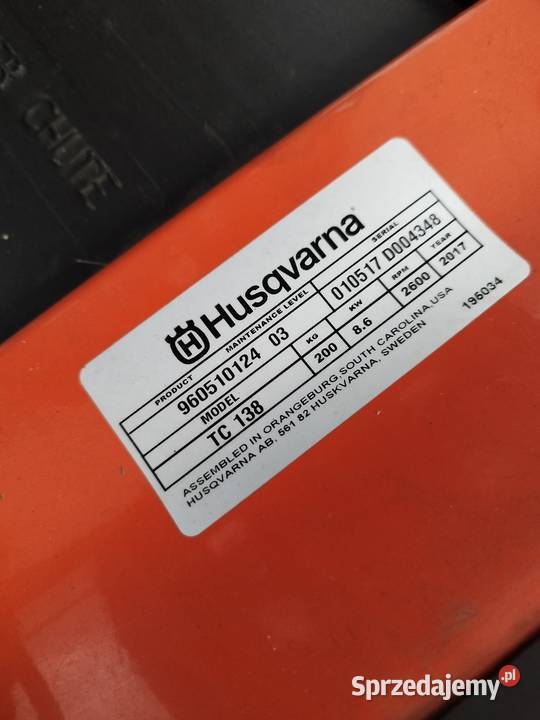 Kosiarka traktorek Husqvarna tc138 Opoczno sprzedam