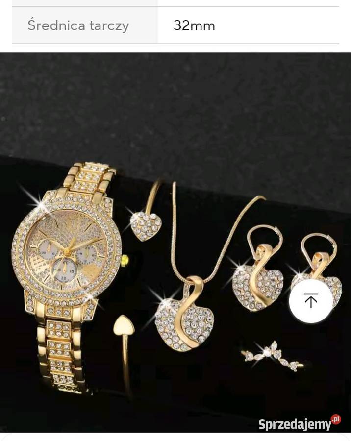 Damski zegarek kwarcowy w złotym kolorze mazowieckie Warszawa
