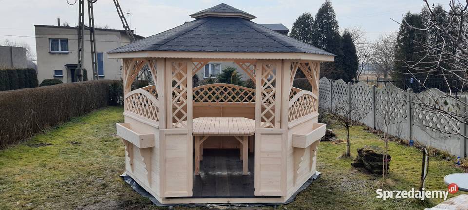 Altana altany ogrodowe sześciokątne wiaty Domki Maków Podhalański