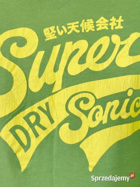 Zielona damska koszulka tshirt Superdry nowa XS Topy i koszulki Nisko