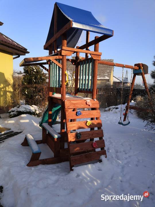 Plac zabaw zjeżdżalnia huśtawka piaskownia Konin