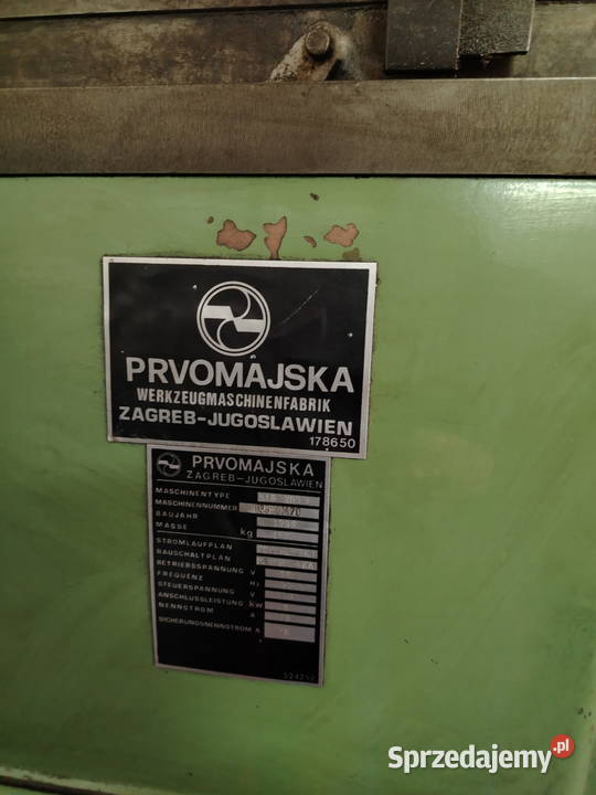 FREZARKA NARZĘDZIOWA PRVOMAJSKA ALG 200 B Warszawa