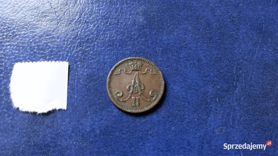 Stare monety 1 penni 1874 Finlandia podkarpackie