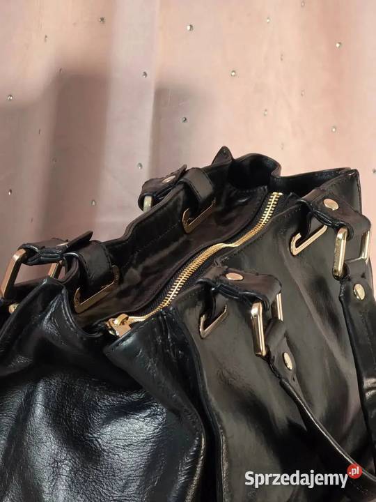 Duża Torba DKNY Vintage Skórzana 100 Oryginał Warszawa