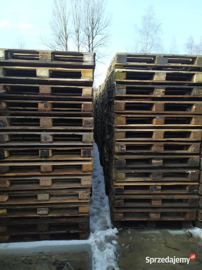Palety EURO zamazane używane ciemne paleta Magazynowanie sprzedam