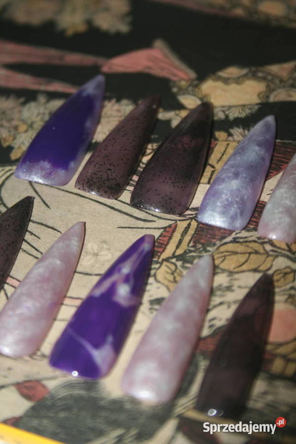Handmade Press on nails classy avantgarde Białystok