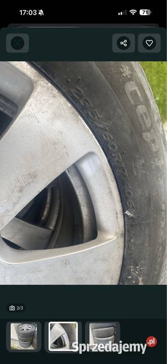 Opony z fegami 17 Mercedes GLK z oponami Miłoszyce