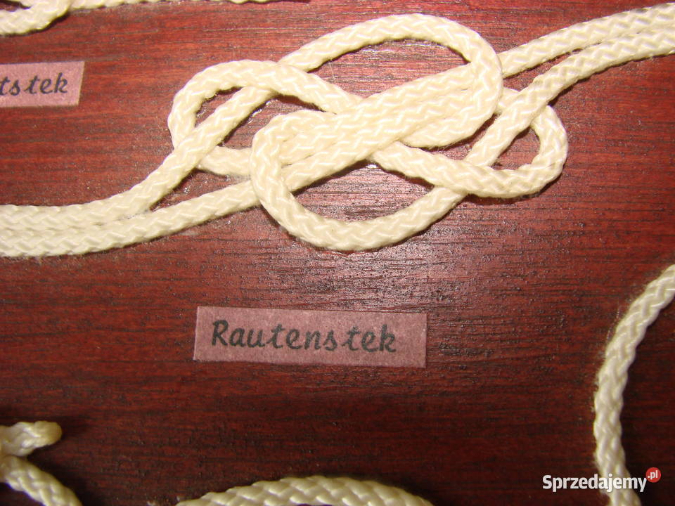 Węzły i plecionki żeglarskie tablica Pruszcz Gdański