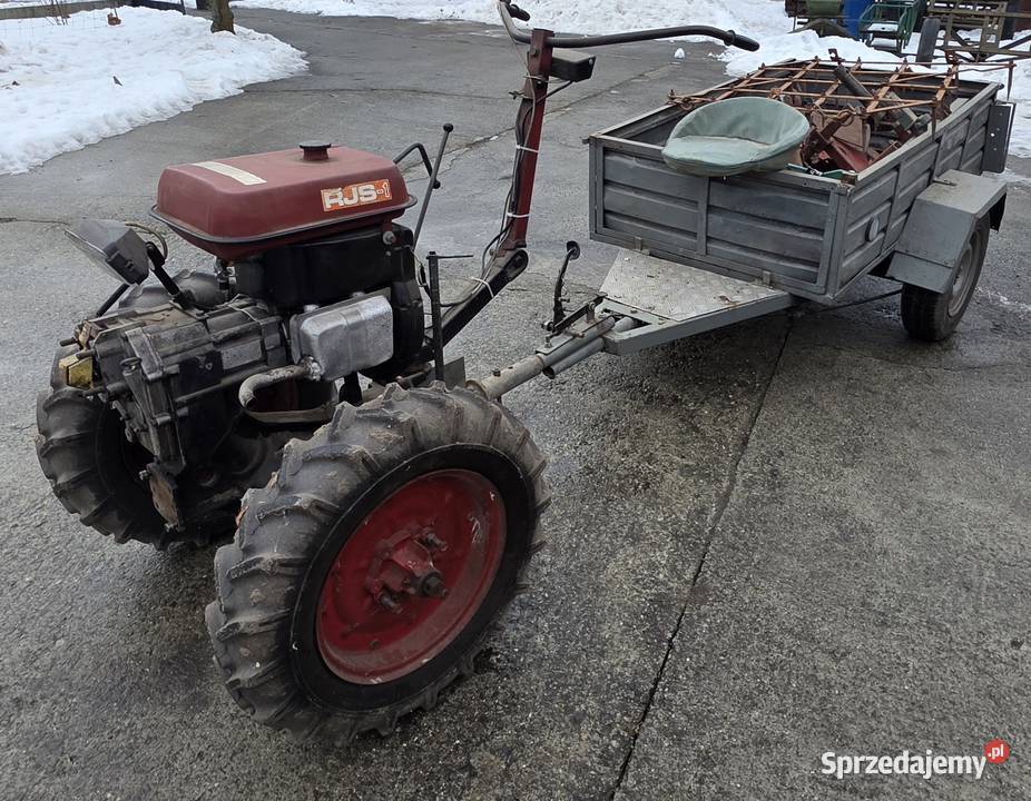 Mikrociągnik RJS1 z osprzętem Niepołomice
