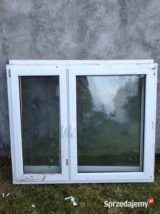 Okno z demontażu 2 kolory 140x164