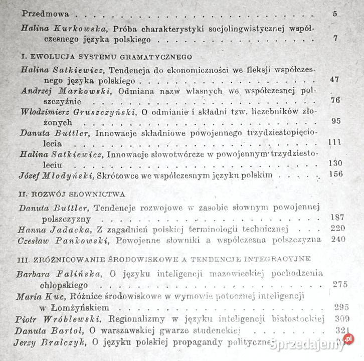 Współczesna polszczyzna Wybór zagadnień Halina Chełm sprzedam