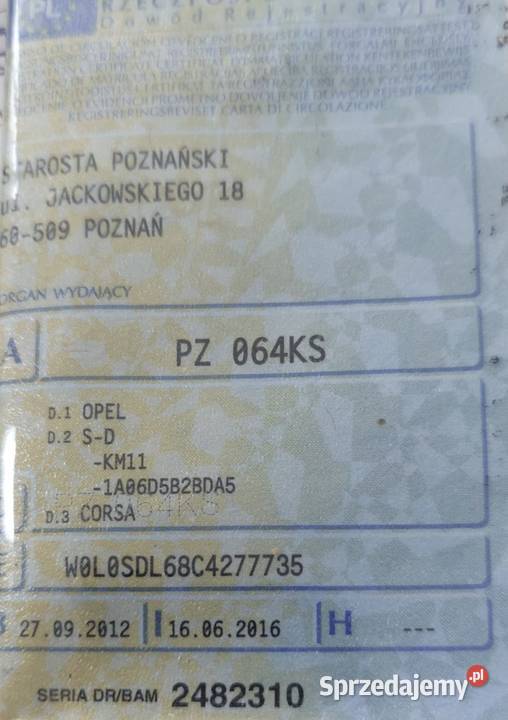 Opel Corsa 2012 D Lift 12 Benzyna SALON lakier metallic Wieliszew