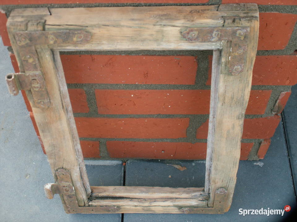 Stare okno rama okienna retro loft lustro warmińsko-mazurskie Ełk